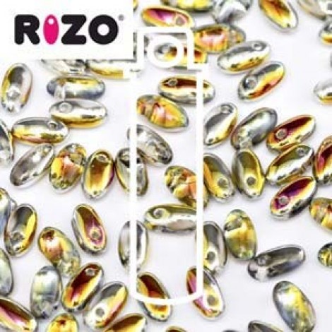 2.5x6mm Czech Rizo Beads - Marea - 22gm