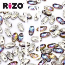 2.5x6mm Czech Rizo Beads - Volcano - 22gm