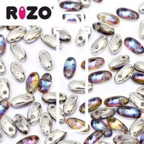 2.5x6mm Czech Rizo Beads - Volcano - 22gm 2.5x6mm Czech Rizo Beads - Volcano - 22gm