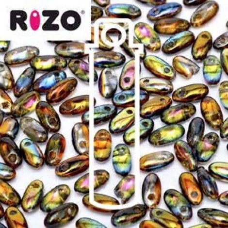 2.5x6mm Czech Rizo Beads - Magic Copper - 22gm 2.5x6mm Czech Rizo Beads - Magic Copper - 22gm