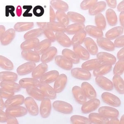 2.5x6mm Czech Rizo Beads - Rose - 22gm