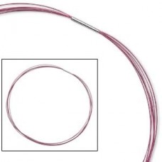 Red 18" Stainless Steel Multi-Strand Choker - each