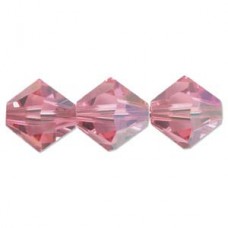 5mm Swarovski Crystal Bicones - Rose