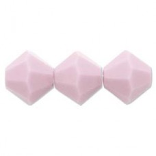 6mm Swarovski Faceted Bicones - Rose Alabaster - Pack of 10