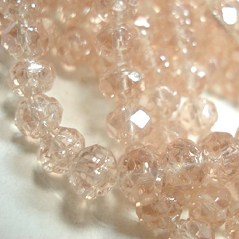 6mm Rosaline Luster Czech Rosebud Fire Polish Beads - Pack of 10 6mm Rosaline Luster Czech Rosebud Fire Polish Beads - Pack of 10