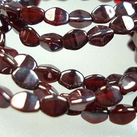 5x3mm Czech Pinch Beads - Ruby Vega - Pack of 50