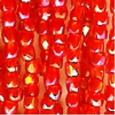 9/0 Czech 3-Cut Seed Beads - Rust AB - 12.5gm