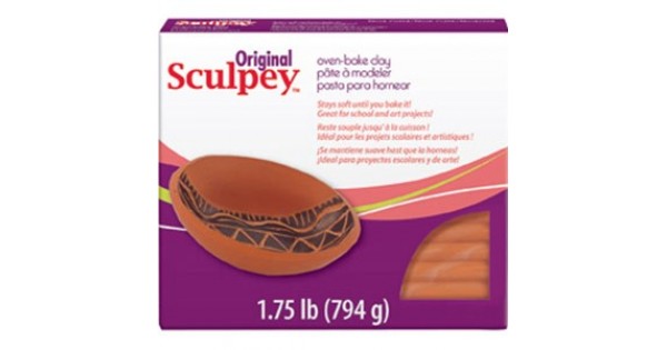 Polyform S01T 1 lbs Sculpey Original Polymer Clay Terra Cotta