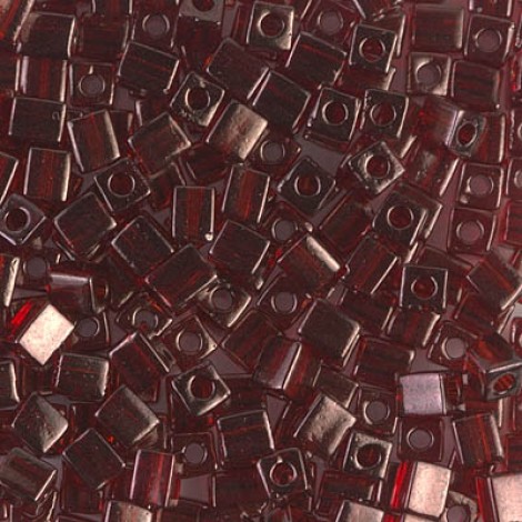 4mm Miyuki Cubes - Garnet Gold Luster - 20gm 4mm Miyuki Cubes - Garnet Gold Luster - 20gm