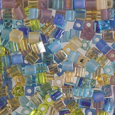 Miyuki 4mm Cubes - Fields of France Mix - 10gm