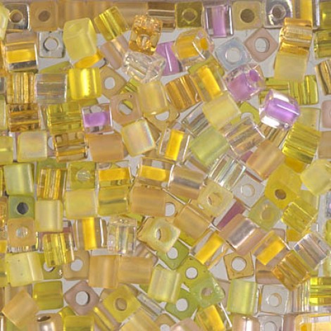 Miyuki 4mm Cubes - Lemon Twist - 10gm