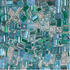 Miyuki 4mm Cubes - Touch of Teal Mix - 10gm