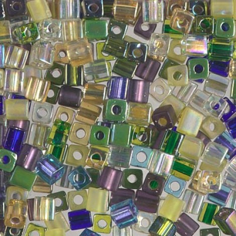 Miyuki 4mm Cubes - Wild Iris Mix - 10gm