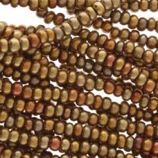 11/0 Czech Seed Bead Hanks - Gold Rainbow - 18gm