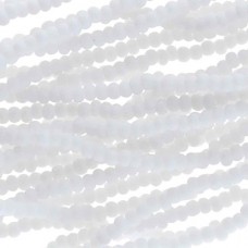 11/0 Czech Seed Bead Hanks - Matte Chalk White - 18gm