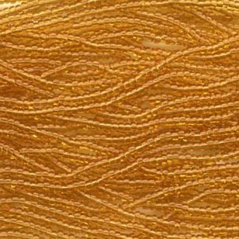 11/0 Czech Seed Bead Hanks - Topaz - 17gm
