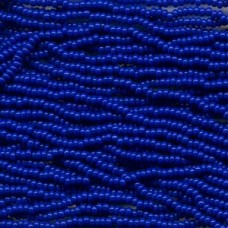8/0 Czech Seed Bead Hanks - Opaque Blue - 40gm