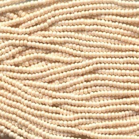 11/0 Czech Seed Bead Hanks - Eggshell - 18gm