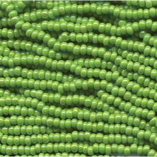 11/0 Czech Seed Bead Hanks - Pale Green AB - 18gm