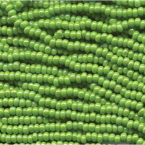 11/0 Czech Seed Bead Hanks - Pale Green AB - 18gm 11/0 Czech Seed Bead Hanks - Pale Green AB - 18gm