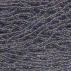 11/0 Czech Seed Beads - Black Lined Crystal - 19gm