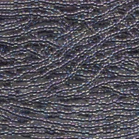 11/0 Czech Seed Beads - Black Lined Crystal - 19gm