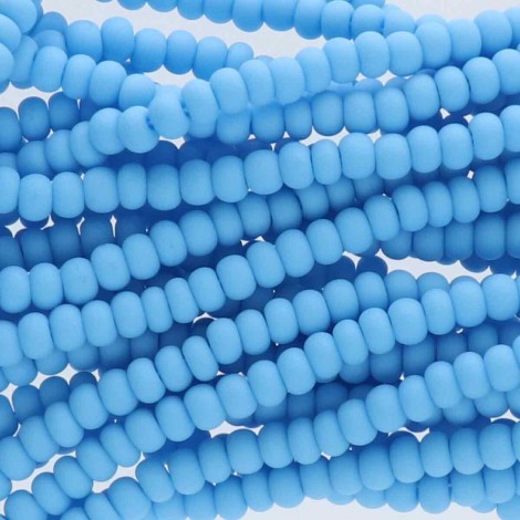 11/0 Czech Seed Bead Hanks - Matte Turquoise Blue - 18gm 11/0 Czech Seed Bead Hanks - Matte Turquoise Blue - 18gm