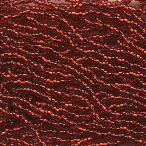 11/0 Czech Seed Bead Hanks - Silverlined Ruby - 18gm 11/0 Czech Seed Bead Hanks - Silverlined Ruby - 18gm