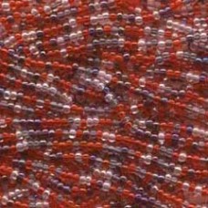 8/0 Czech Strung Seed Bead Hanks - Melonberry Mix - 37-40gm