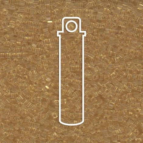 1.8mm Miyuki Cubes - Transparent Light Topaz - 10gm