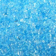 1.8mm Miyuki Cubes - Transparent Aqua - 12.5gm
