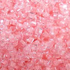 1.8mm Miyuki Cubes - Baby Pink Lined Crystal