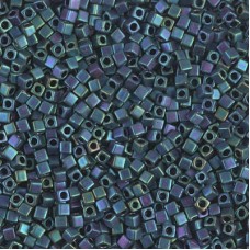 1.8mm Miyuki Cubes - Matte Met Blue Green Iris - 8.2gm