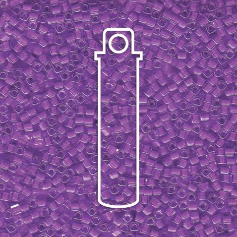 1.8mm Miyuki Cubes - Orchid Lined Crystal - 8.2gm