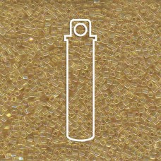 1.8mm Miyuki Cubes - Transparent Light Topaz AB - 12.5gm