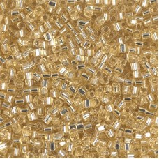1.8mm Miyuki Cubes - Silver Lined Gold - 8.2gm