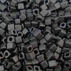 1.8mm Miyuki Cubes - Matte Black - 8.2gm