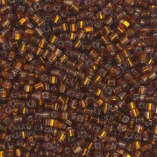 1.8mm Miyuki Cubes - Silverlined Dark Topaz - 8.2gm