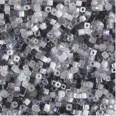 1.8mm Miyuki Cubes - Granite Mix - 10gm
