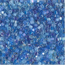 1.8mm Miyuki Cubes - Blueberry Mix - 10gm