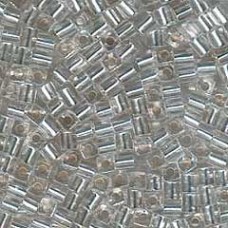 3mm Miyuki Cubes - Silver Lined Crystal - 12.5g