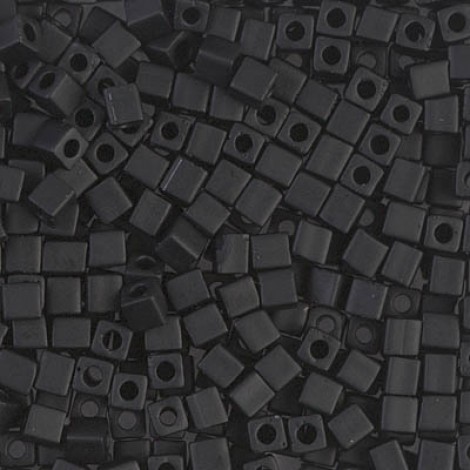 3mm Miyuki Cubes - Matte Black - 20gm 3mm Miyuki Cubes - Matte Black - 20gm