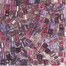 3mm Miyuki Cube Seed Bead Mix - Passionflower - 10gm