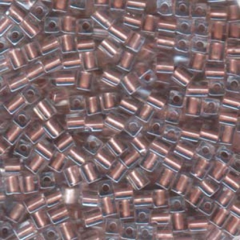 4mm Miyuki Squares - C/Lined Metallic Copper - 12g