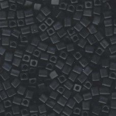 Miyuki 4mm Cubes - Matte Opaque Black - 20gm vial