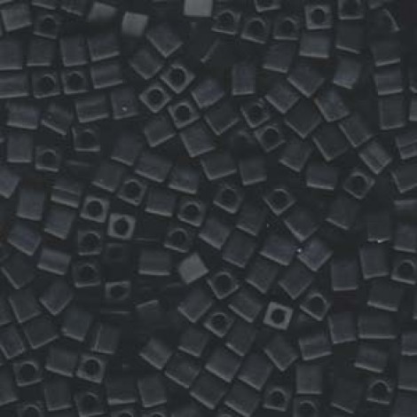 Miyuki 4mm Cubes - Matte Opaque Black - 10gm