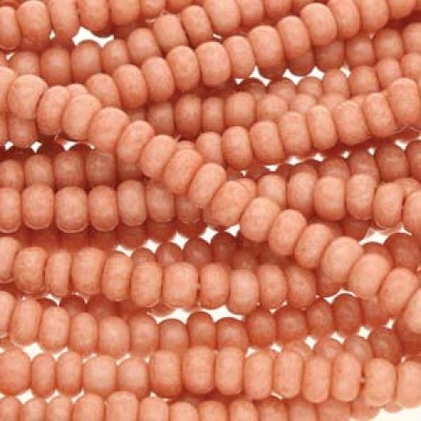 11/0 Czech Seed Bead Hanks - Opaque Pink - 18gm