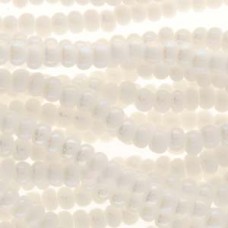 11/0 Czech Seed Bead Hanks - Chalk White Iris - 18gm