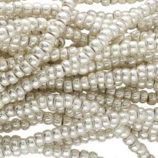 11/0 Czech Seed Bead Hanks - Terra Silver Metallic - 18gm