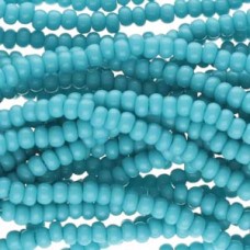 11/0 Czech Seed Bead Hanks - Opaque Turquoise Blue - 18gm